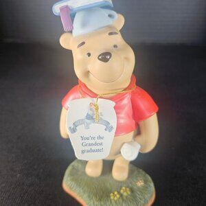 Disney Winnie Pooh & Friends Winnie You're The Grandest Graduate Figurine W/Tag